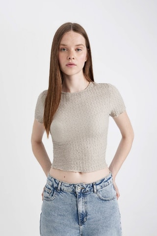 Crop top - Bege