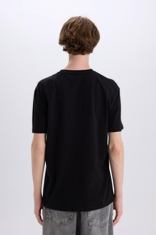 T-shirt Regular Fit - Zwart
