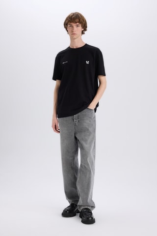 T-shirt Regular Fit - Zwart