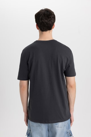 T-shirt Regular Fit - Antraciet
