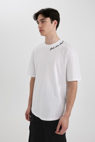 T-shirt Regular Fit - Wit