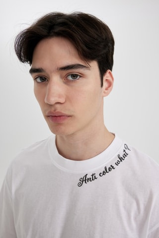 T-shirt Regular Fit - Wit