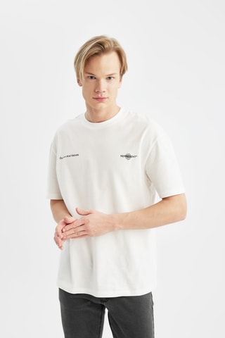 T-shirt Regular Fit - Ecru