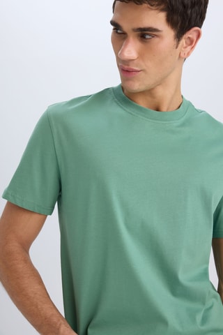T-shirt Regular Fit - Saliegroen