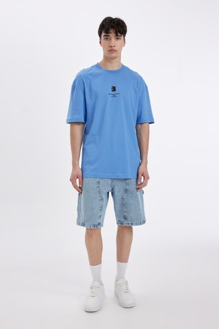 Relaxed T-shirt - Blauw