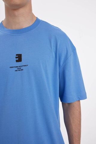 Relaxed T-shirt - Blauw
