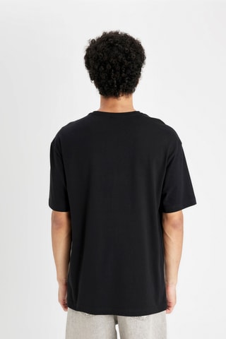 T-shirt Regular Fit - Zwart