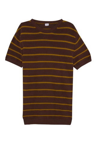 T-shirt regular - Castanho e bege