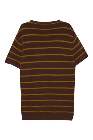 T-shirt regular - Castanho e bege