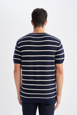 T-shirt regular - Azul-marinho