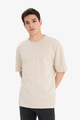 Oversized T-shirt - Beige