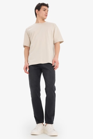 Oversized T-shirt - Beige