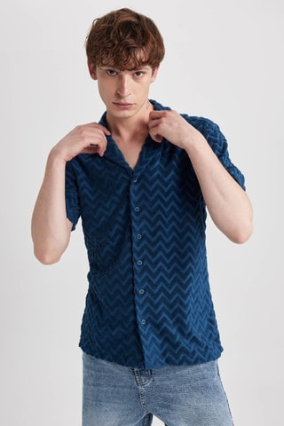 Overhemd Regular Fit - Blauw
