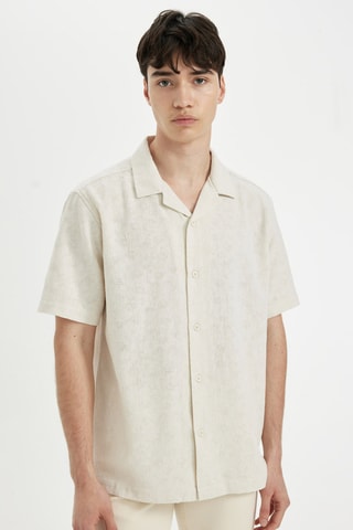 Camisa regular - Bege
