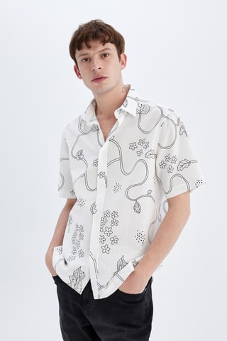 Overhemd Regular Fit - Ecru