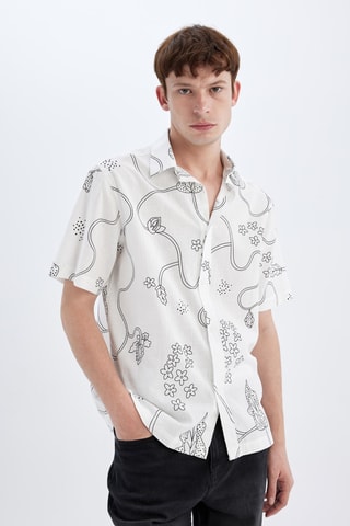 Overhemd Regular Fit - Ecru