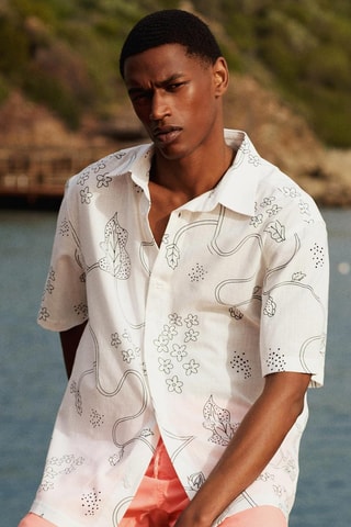 Overhemd Regular Fit - Ecru