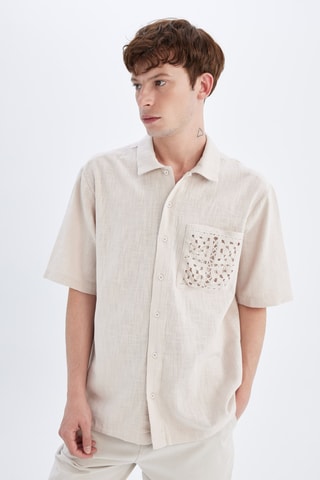 Camisa relaxed - Bege