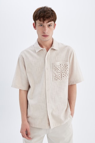 Camisa relaxed - Bege