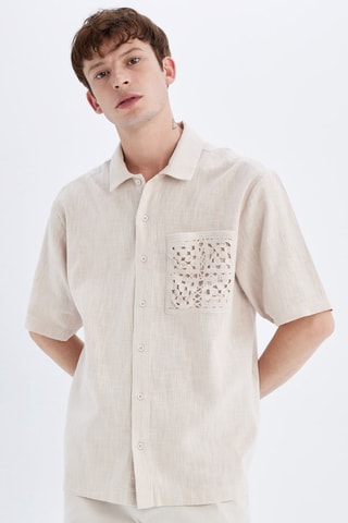 Camisa relaxed - Bege