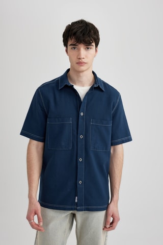 Camisa relaxed - Índigo