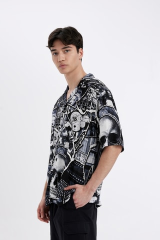 Camisa relaxed - Preto