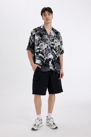 Camisa relaxed - Preto