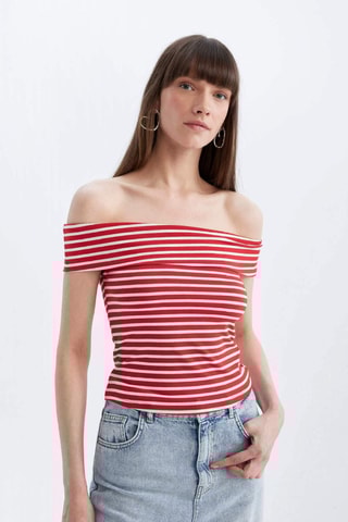 Crop top slim - Vermelho