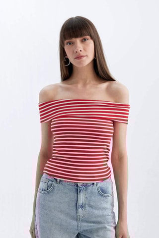 Crop top slim - Vermelho