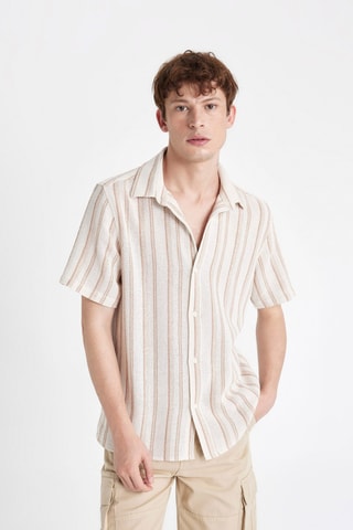Camisa regular - Bege