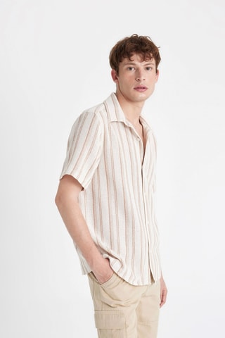 Camisa regular - Bege