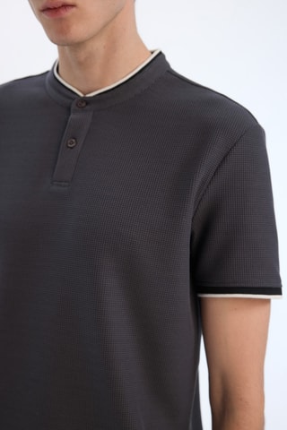 T-shirt Slim Fit - Donkergrijs