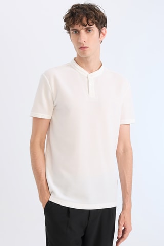 Polo slim - Branco