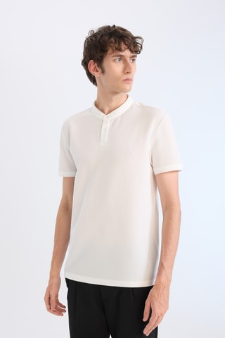 Polo slim - Branco