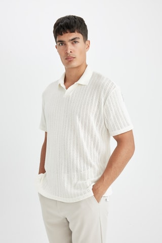 Polo regular - Esbranquiçado