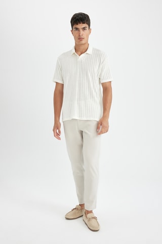 Polo regular - Esbranquiçado