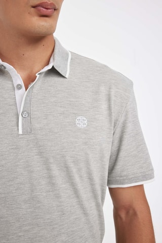 Polo regular - Cinzento mesclado