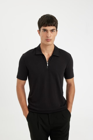 Polo slim - Preto