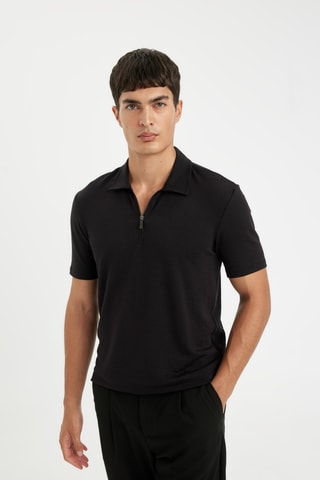 Polo slim - Preto