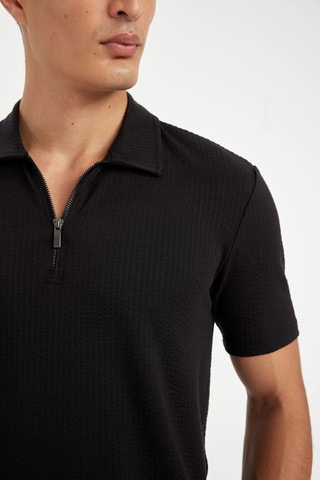 Polo slim - Preto