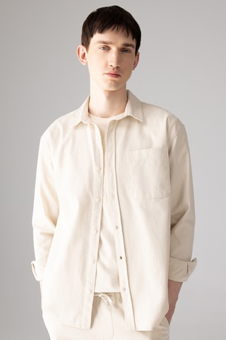 Overhemd relaxed - Beige