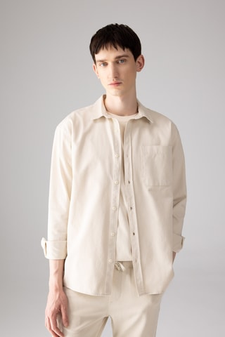 Overhemd relaxed - Beige