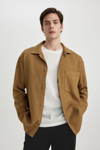 Camisa oversize - Caqui