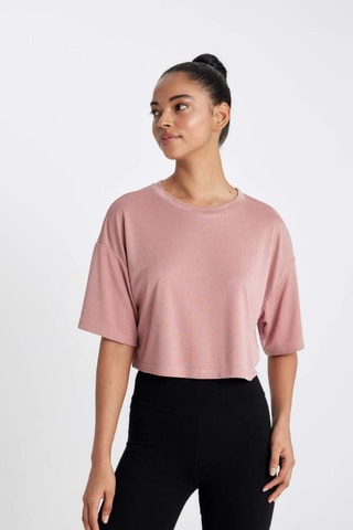 Crop top - Rosa-velho