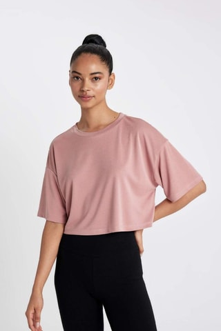 Crop top - Rosa-velho