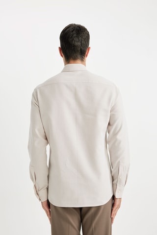 Overhemd Slim Fit - Beige