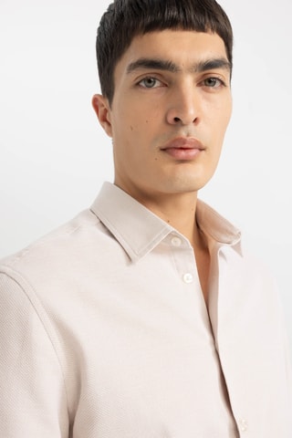 Overhemd Slim Fit - Beige