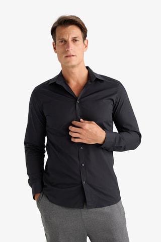 Overhemd Slim Fit - Zwart