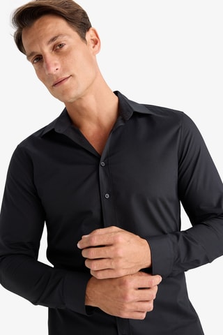 Overhemd Slim Fit - Zwart