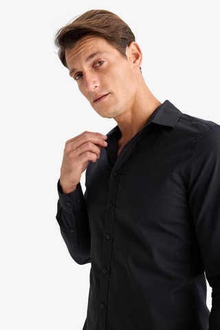 Overhemd Slim Fit - Zwart